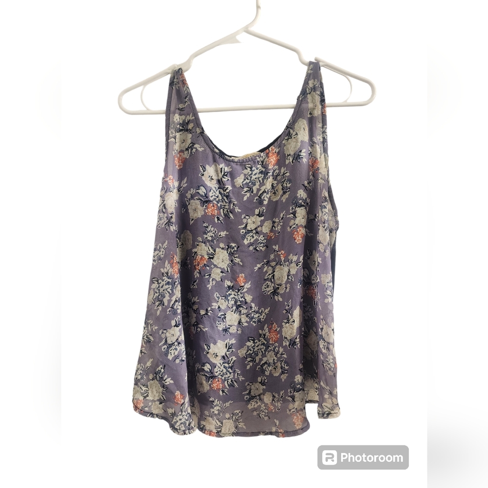 Purple and blue cami top size large